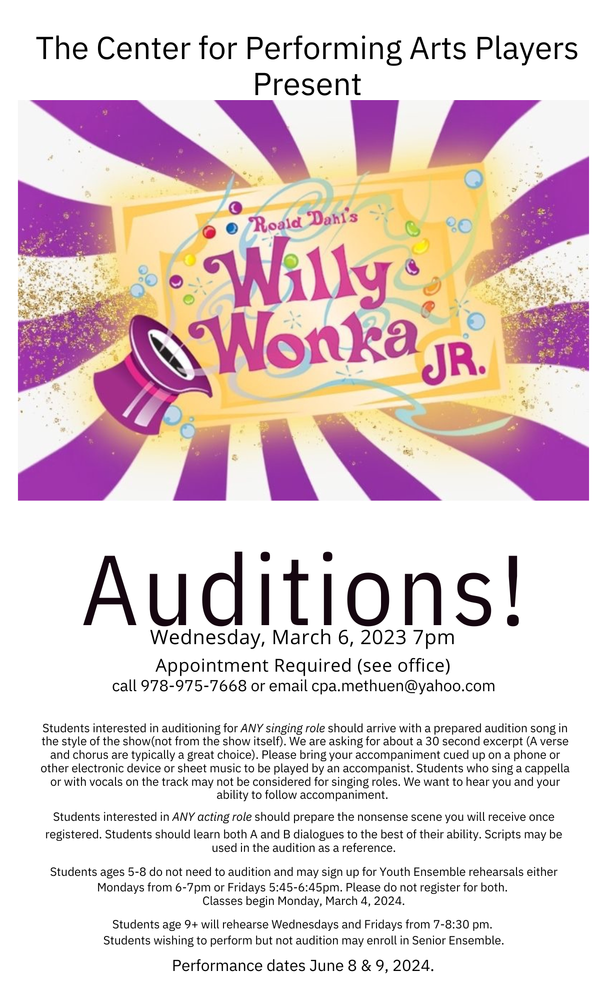 Willy Wonka Audition